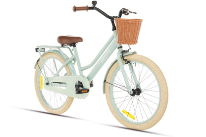 Liberty meisjesfiets Groen 22 inch + mand