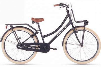 Cargo Girls' Bike 26 Inch - 3 Gears - Matte Black