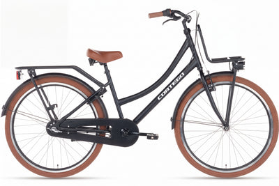 Cargo Girls' Bike 26 Inch - 3 Gears - Matte Black