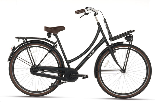 Cargo Transportfiets 28 inch Mat-zwart