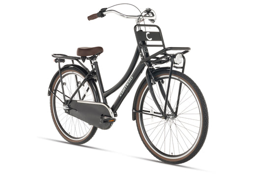 Cargo Meisjesfiets 26 inch - 3 Versnellingen - Mat-Zwart