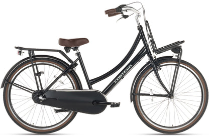 Cargo Meisjesfiets 26 inch - 3 Versnellingen - Mat-Zwart