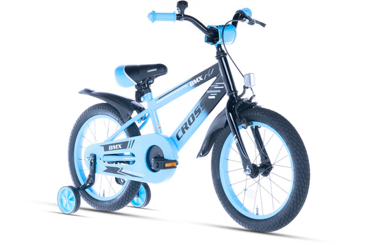 BMX Cross Jongensfiets blauw 16 Inch