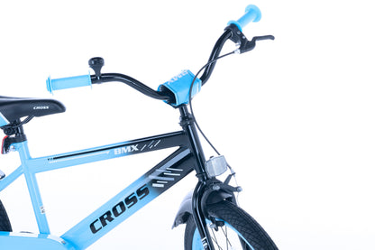 BMX Cross Jongensfiets Blauw 22 inch