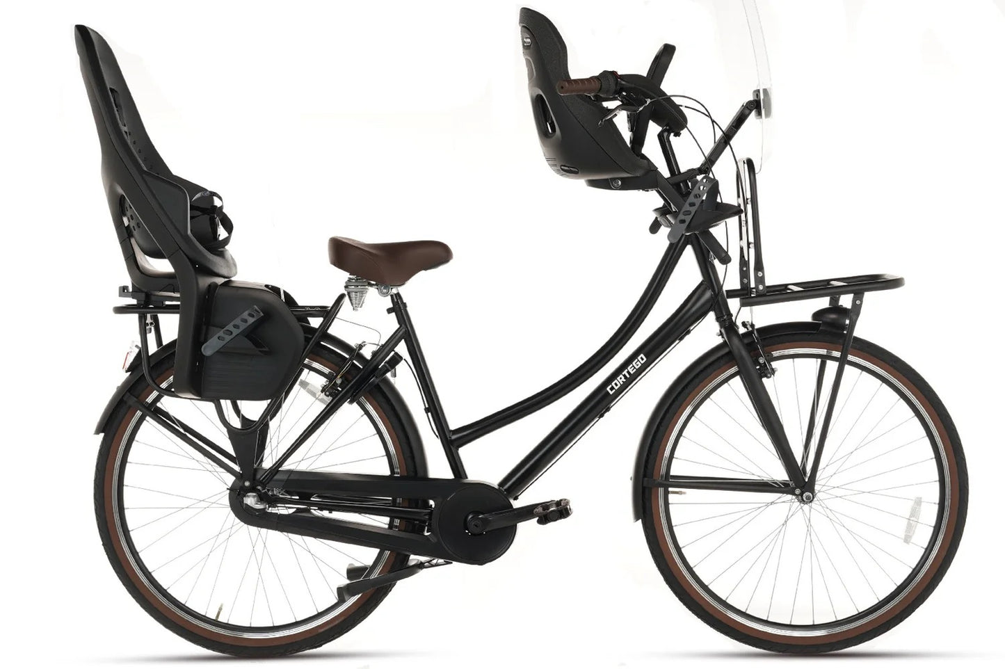 Daily Moederfiets 28 Inch - 3 Versnellingen - Mat-Zwart