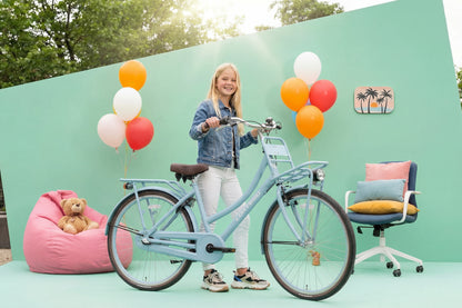 Cargo Meisjesfiets 24 inch - 3 Versnellingen - Blauw