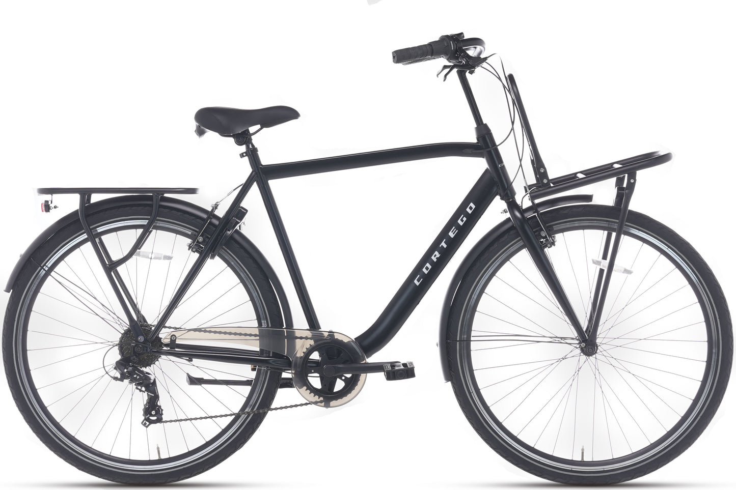 Premium D7 Plus Herenfiets 7 Versnellingen Mat-Zwart