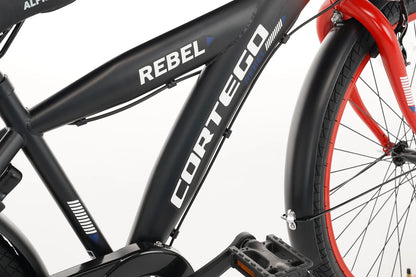 Rebel Jongensfiets 26 Inch Rood - 6 Versnellingen