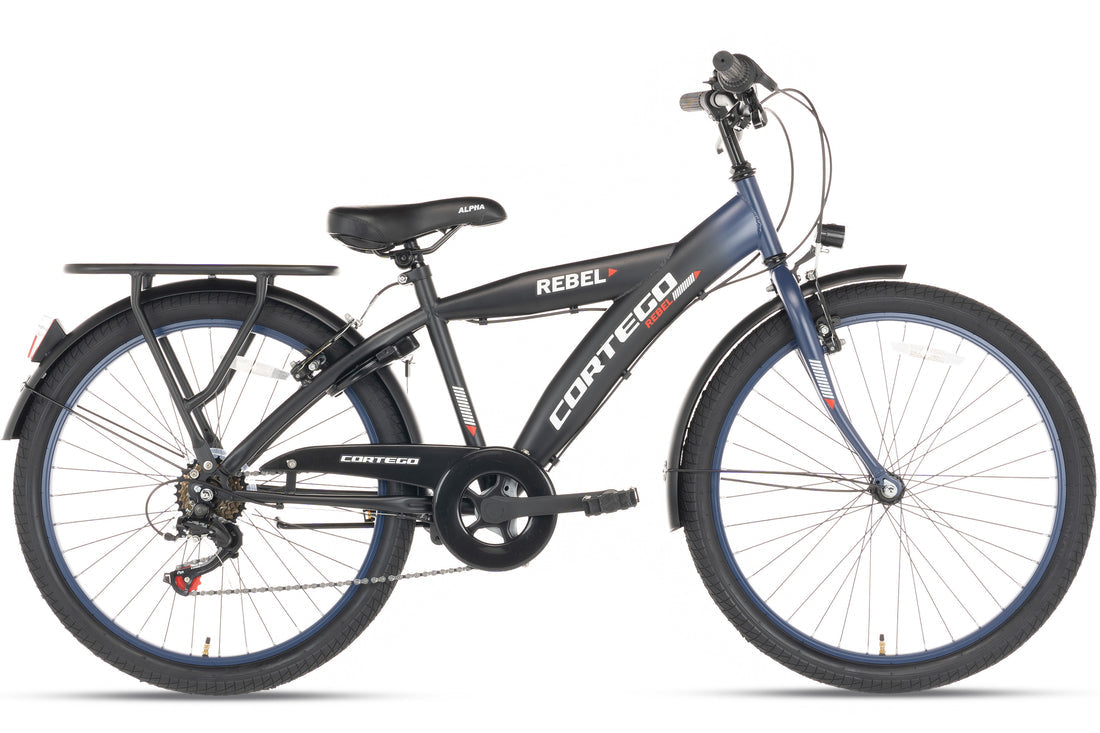 Rebel Jongensfiets 24 Inch Blauw - 6 Versnellingen