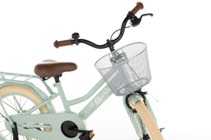 Liberty meisjesfiets Groen 12 inch + mand