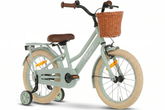Liberty meisjesfiets Groen 16 inch + mand