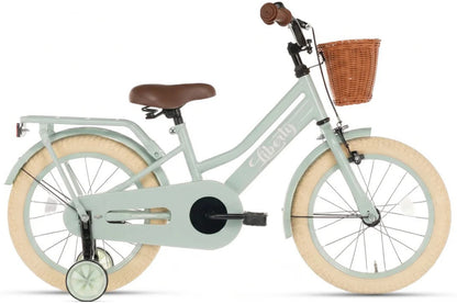 Liberty girls' bicycle Green 14 inch + basket