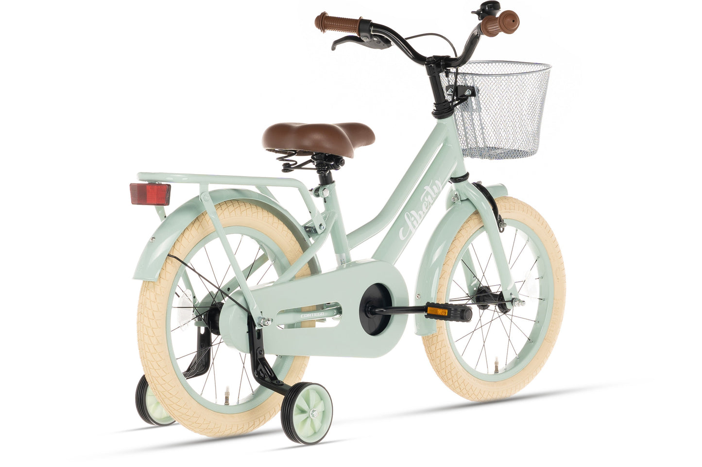 Liberty meisjesfiets Groen 12 inch + mand