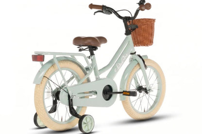 Liberty girls' bicycle Green 14 inch + basket