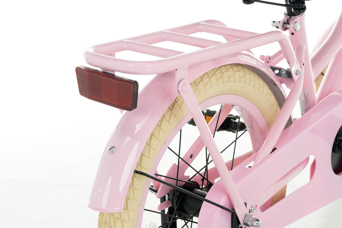 Liberty meisjesfiets Roze 16 inch + mand