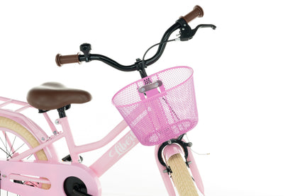Liberty meisjesfiets Roze 16 inch + mand