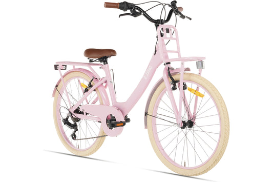 Elite Meisjesfiets 22 inch - 7 Versnellingen - Roze