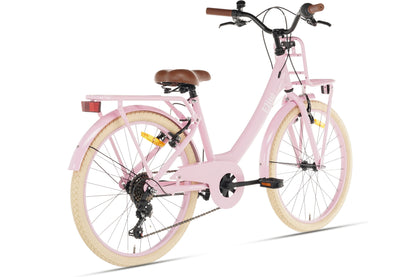 Elite Meisjesfiets 22 inch - 7 Versnellingen - Roze