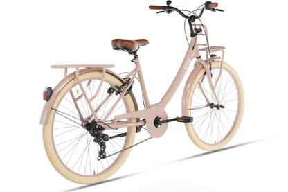 Elite Meisjesfiets 24 inch - 7 Versnellingen - Zalm