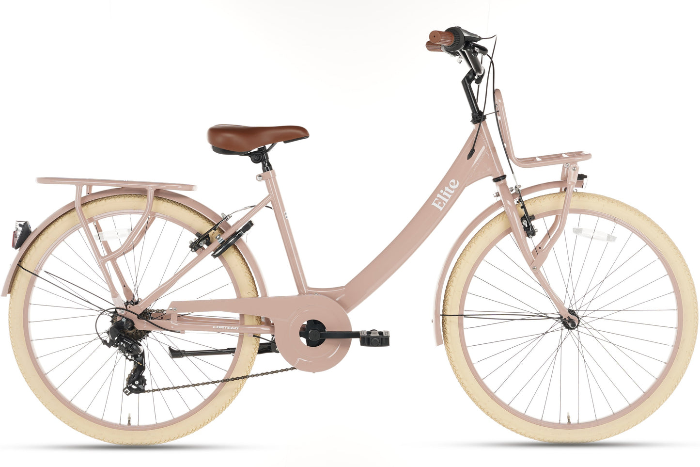 Elite Meisjesfiets 24 inch - 7 Versnellingen - Zalm