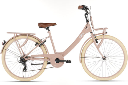 Elite Meisjesfiets 24 inch - 7 Versnellingen - Zalm