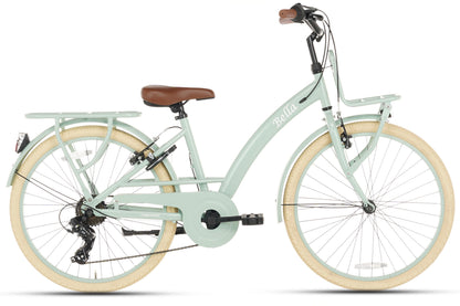 Bella Meisjesfiets 26 inch - 7 Versnellingen - Groen