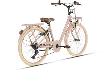 Excellent Meisjesfiets 24 inch - 7 Versnellingen - Zalm