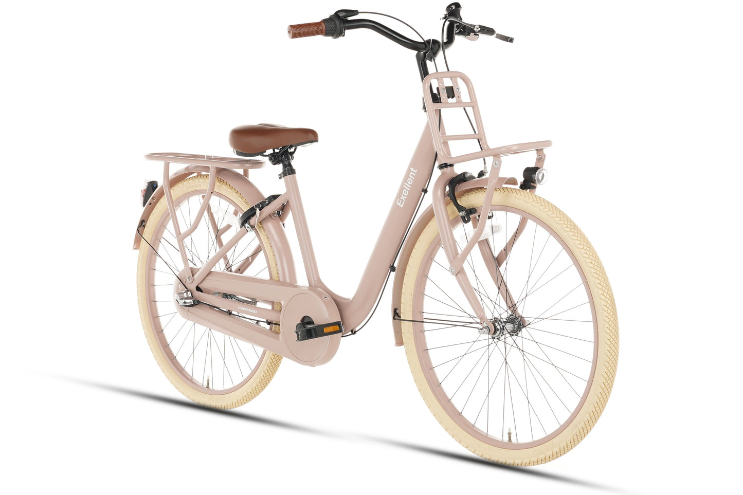Excellent Meisjesfiets 24 inch 3 Versnellingen - Zalm