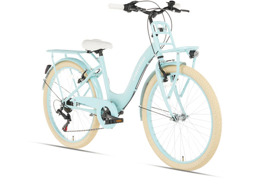 Flora Meisjesfiets 24 inch - 6 Versnellingen - Blauw
