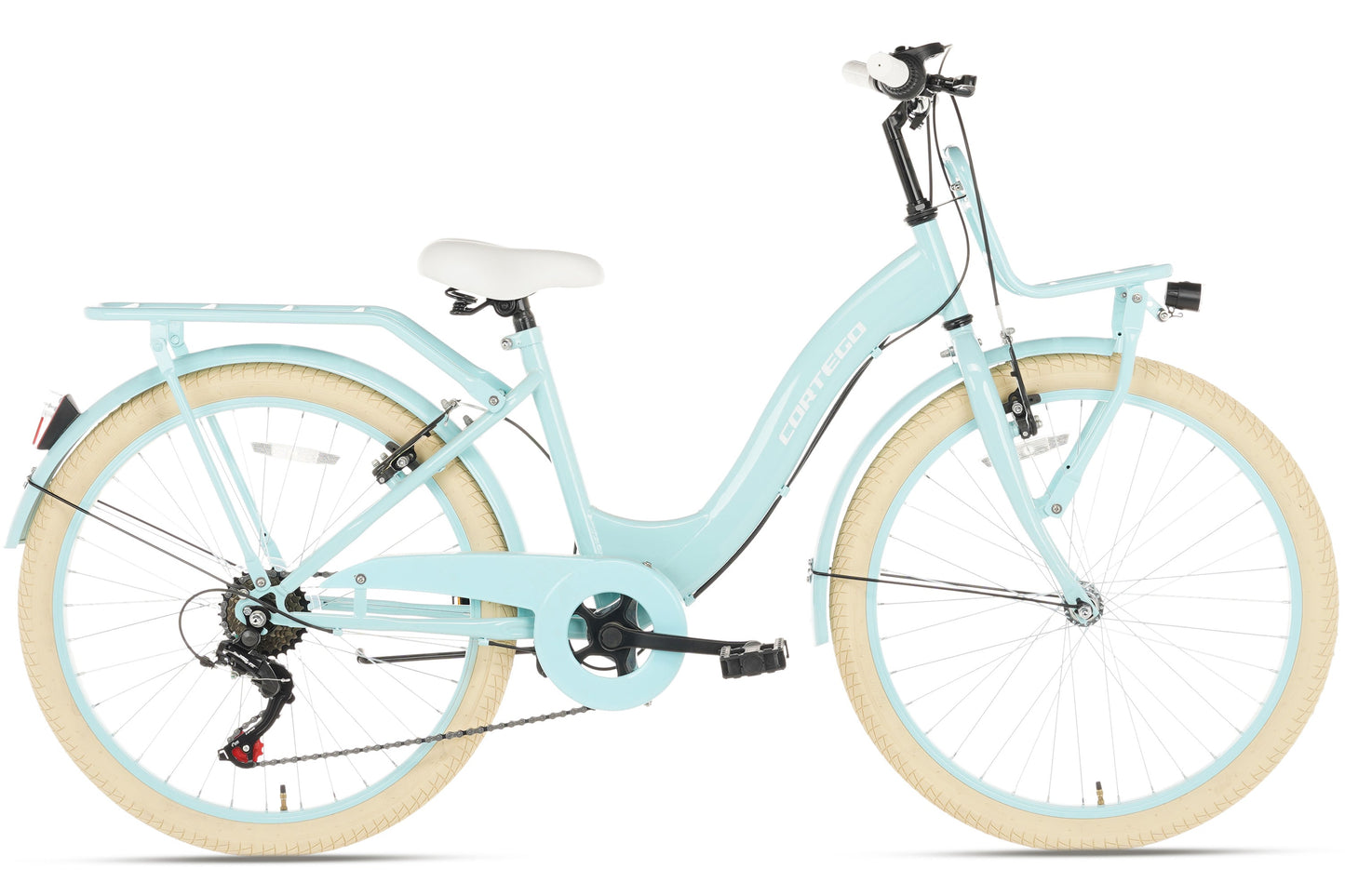 Flora Meisjesfiets 24 inch - 6 Versnellingen - Blauw