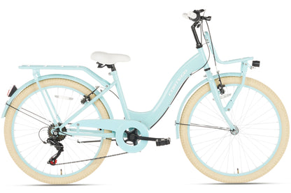 Flora Meisjesfiets 24 inch - 6 Versnellingen - Blauw