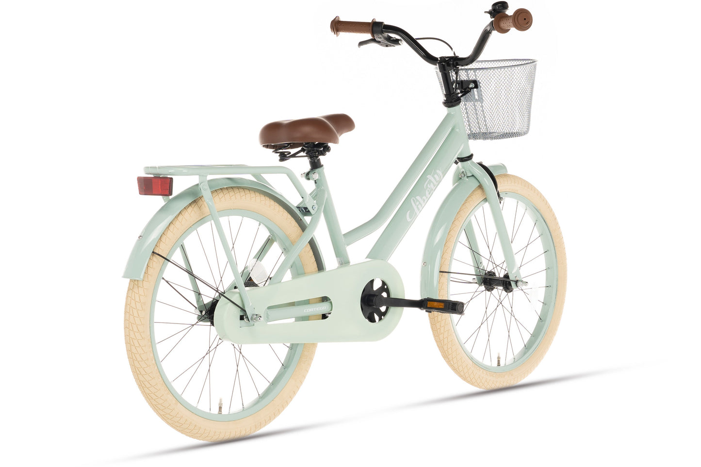 Liberty meisjesfiets Groen 22 inch + mand