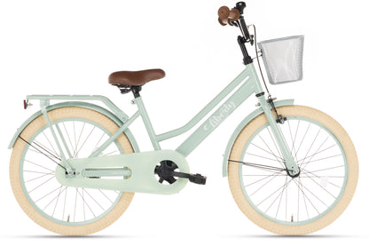 Liberty meisjesfiets Groen 20 inch + mand