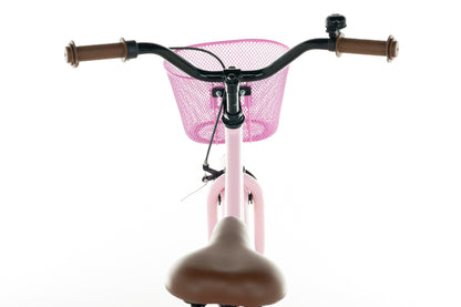 Liberty meisjesfiets Roze 18 inch + mand