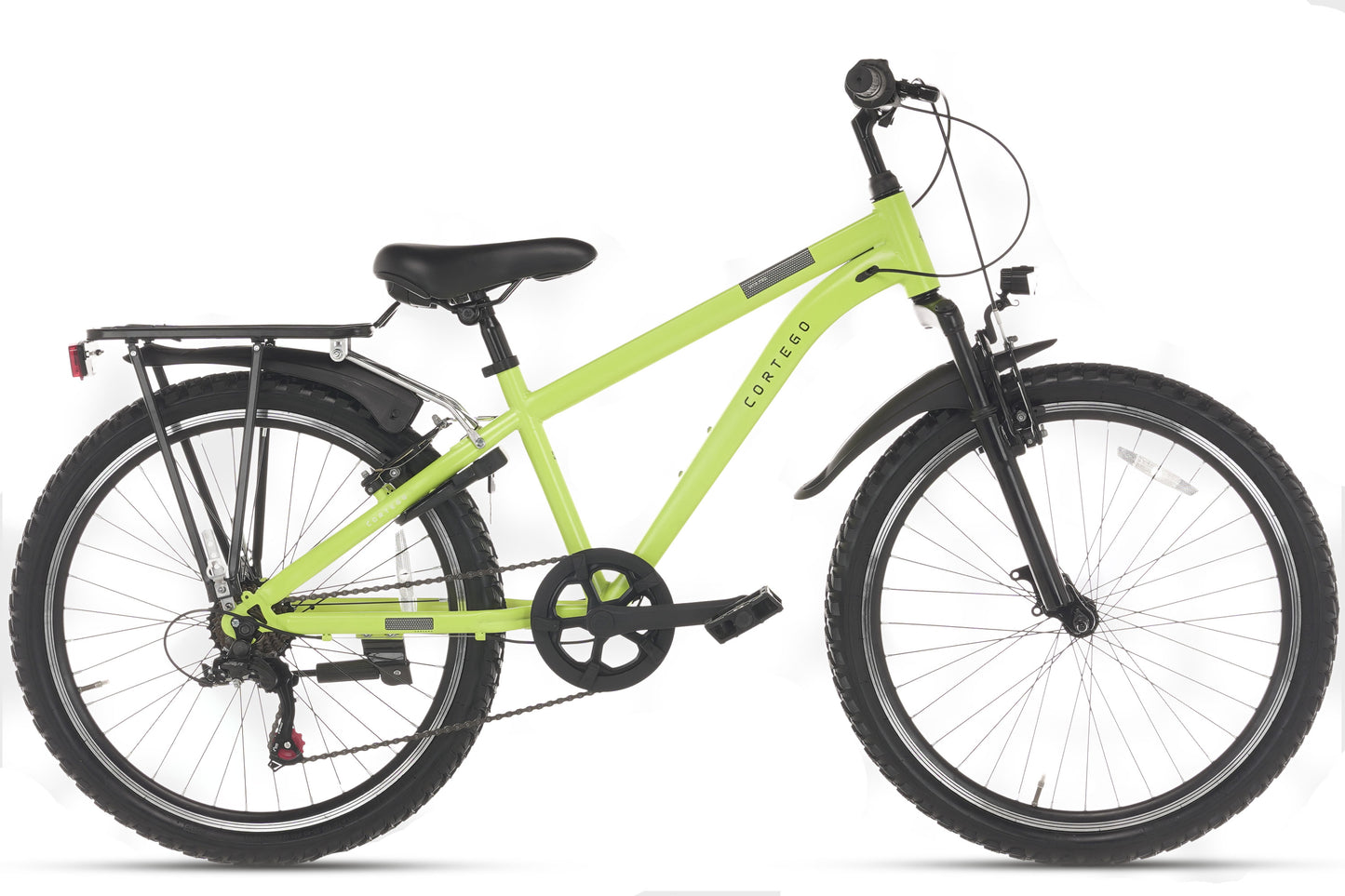 Ranger Plus 7-speed boys' bicycle 24 inch fluorescent yellow