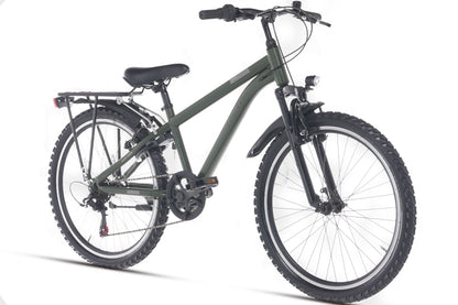 Ranger Plus 7-speed Jongensfiets 24 inch Leger groen