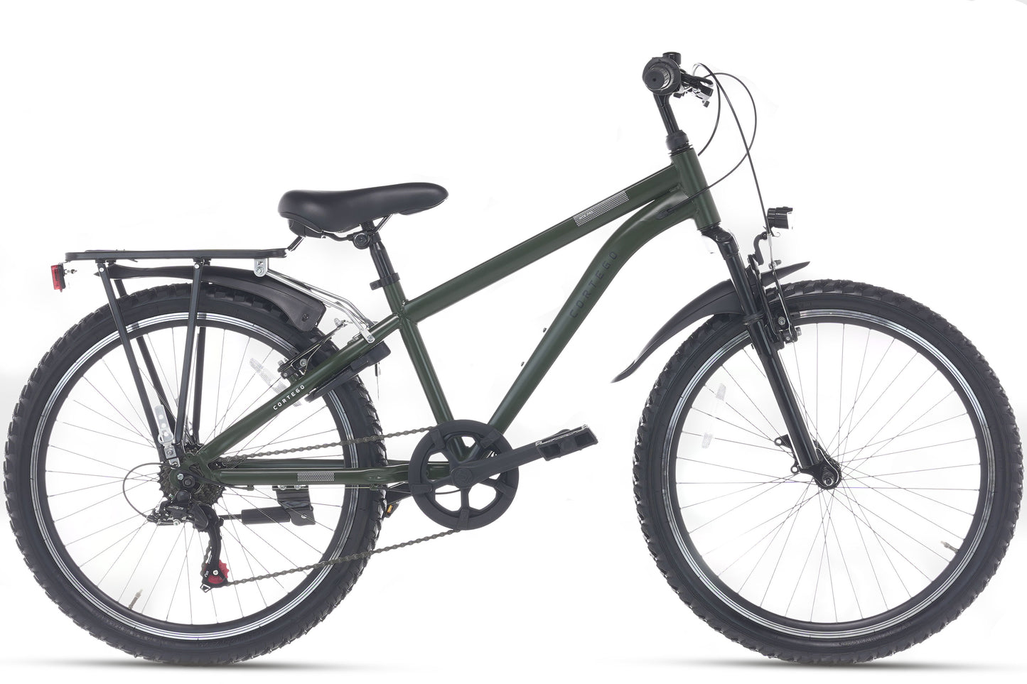 Ranger Plus 7-speed Jongensfiets 24 inch Leger groen