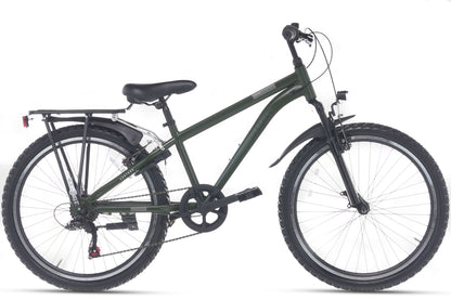 Ranger Plus 7-speed Jongensfiets 24 inch Leger groen