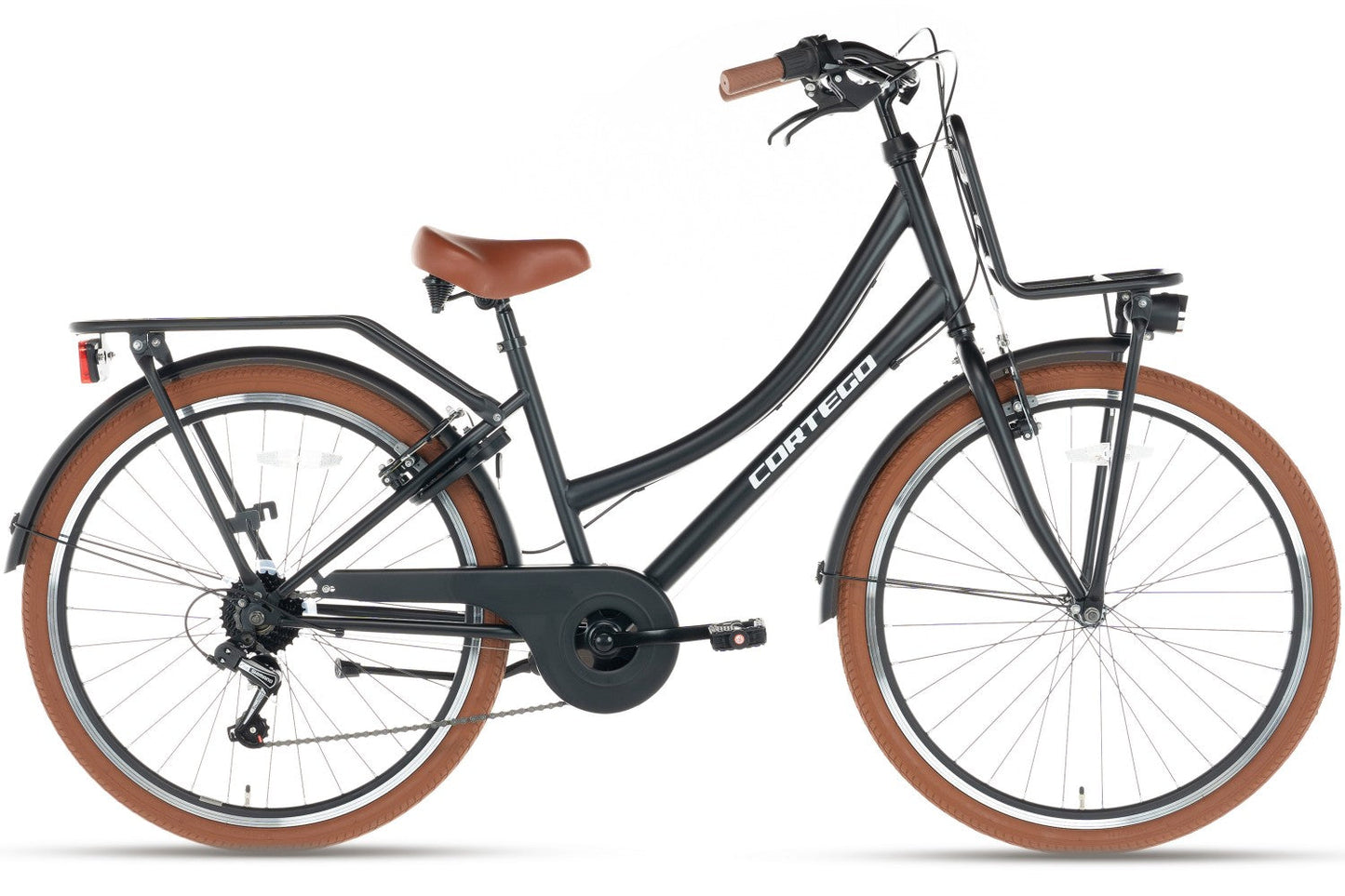 Transporter Meisjesfiets 26 inch - 7 Versnellingen - Mat-Zwart