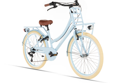 Transporter Meisjesfiets 24 inch - 7 Versnellingen - Blauw