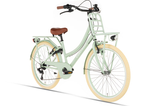 Transporter Meisjesfiets 24 inch - 7 Versnellingen - Groen