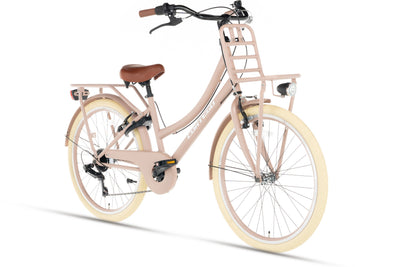 Transporter Meisjesfiets 22 inch - 7 Versnellingen - Zalm