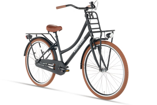Transporter Meisjesfiets 24 inch Mat-Zwart