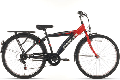 Rebel Boys' Bike 26 Inch Red - 6 Gears