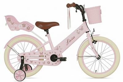 Livia meisjesfiets Roze 16 inch