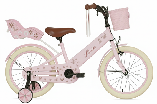Livia meisjesfiets Roze 18 inch