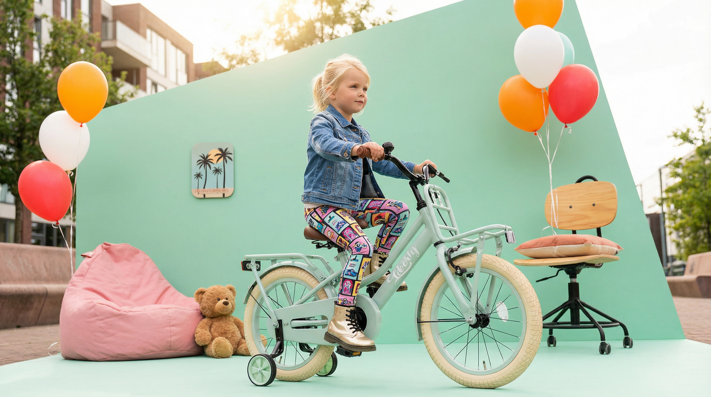 Liberty meisjesfiets Groen 16 inch