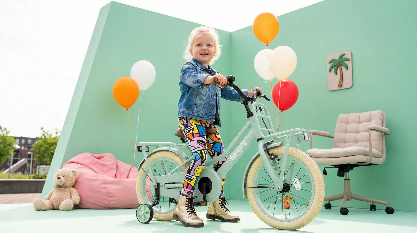 Liberty meisjesfiets Groen 16 inch