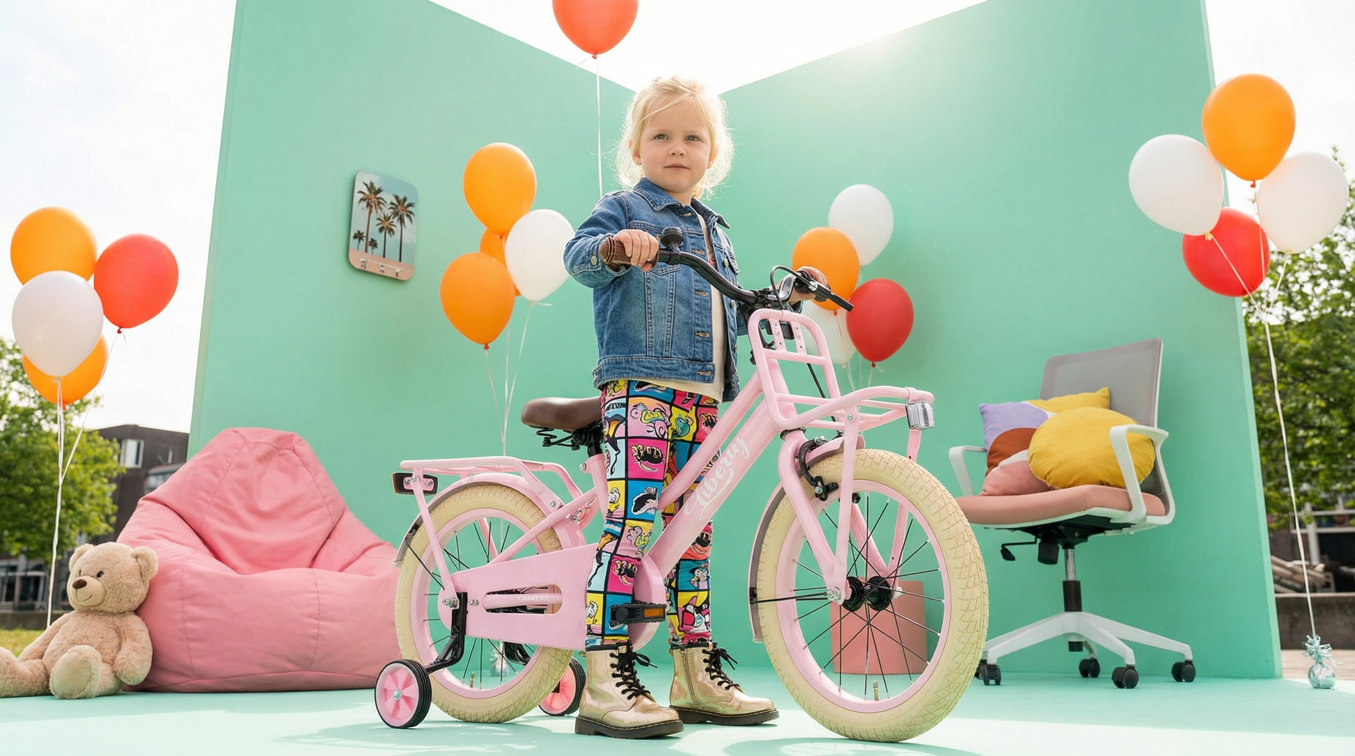 Roze Fiets 12 Inch voor kinderen Roze Fiets 12 Inch voor kinderen
