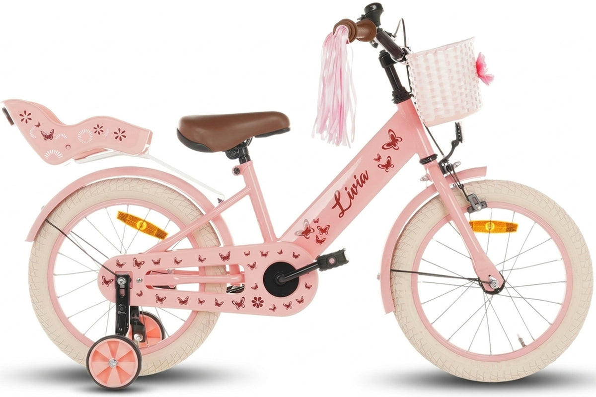 Livia Meisjesfiets Roze 16 inch